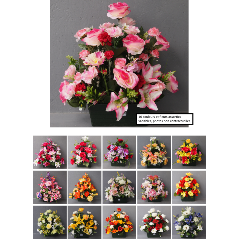 Jardinière lestée, coloris aléatoire