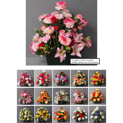 Jardinière lestée, coloris aléatoire