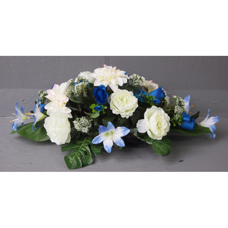 Raquette bleu-blanc et bleu-jaune