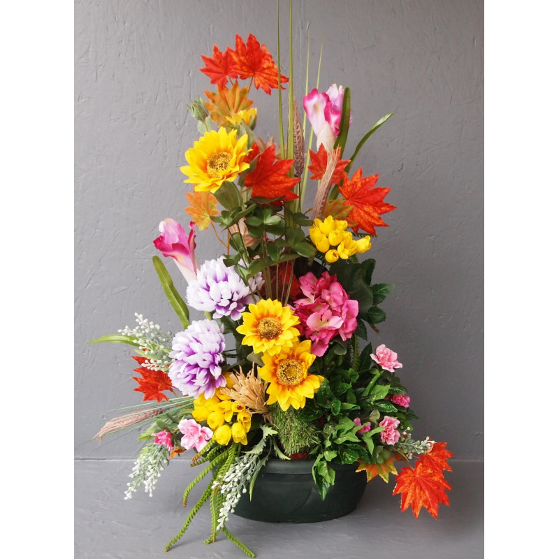 Devant de tombe champêtre