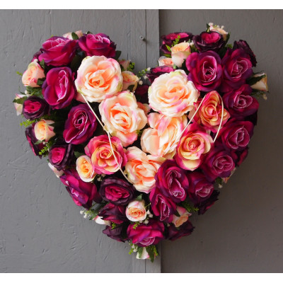 Cœur roses asst
