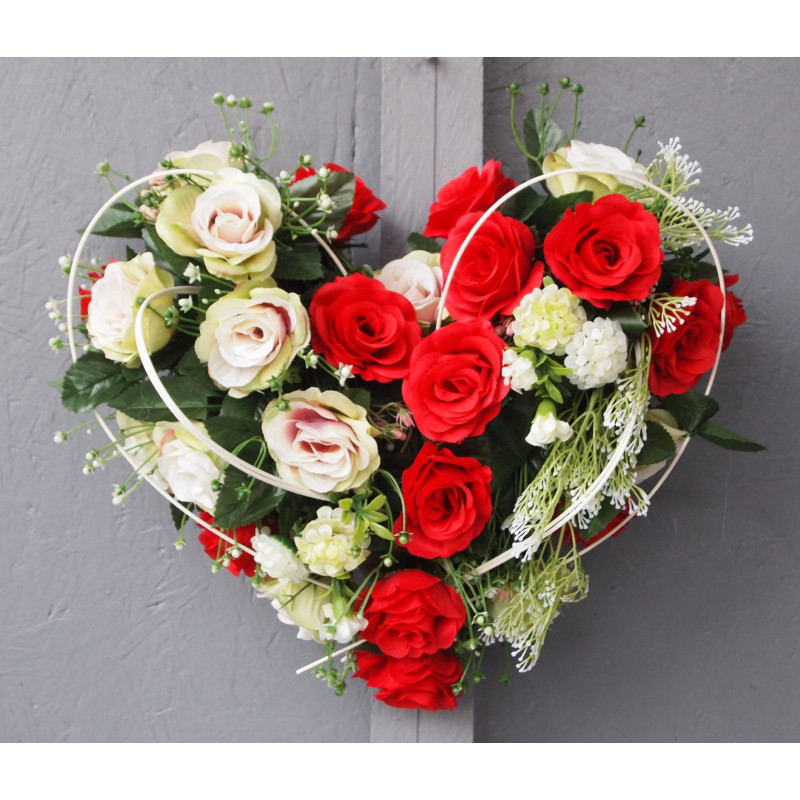 Cœur roses bicolores Cœur roses bicolores