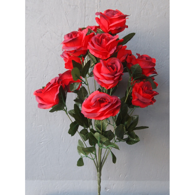 Bouquet de 14 roses ouvertes
