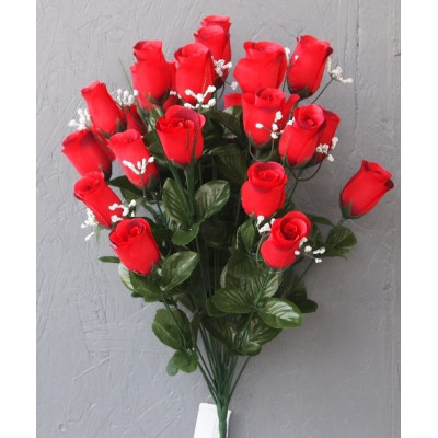 Bouquet de 24 roses boutons