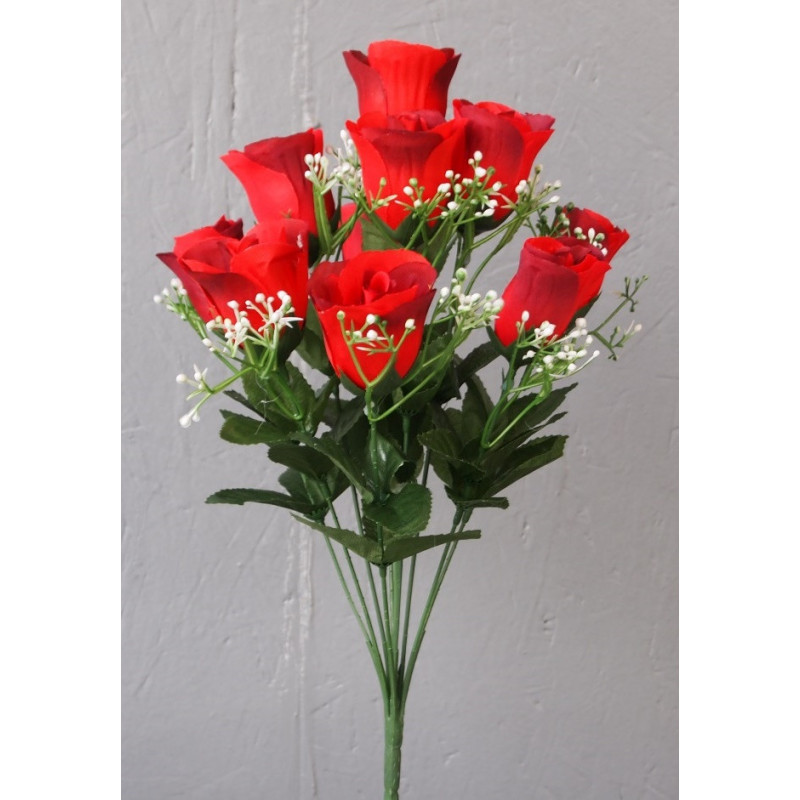 Petit bouquet de 10 roses boutons Petit bouquet de 10 roses boutons