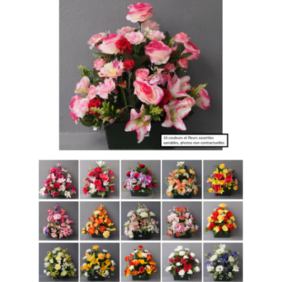 Jardinière lestée, coloris aléatoire