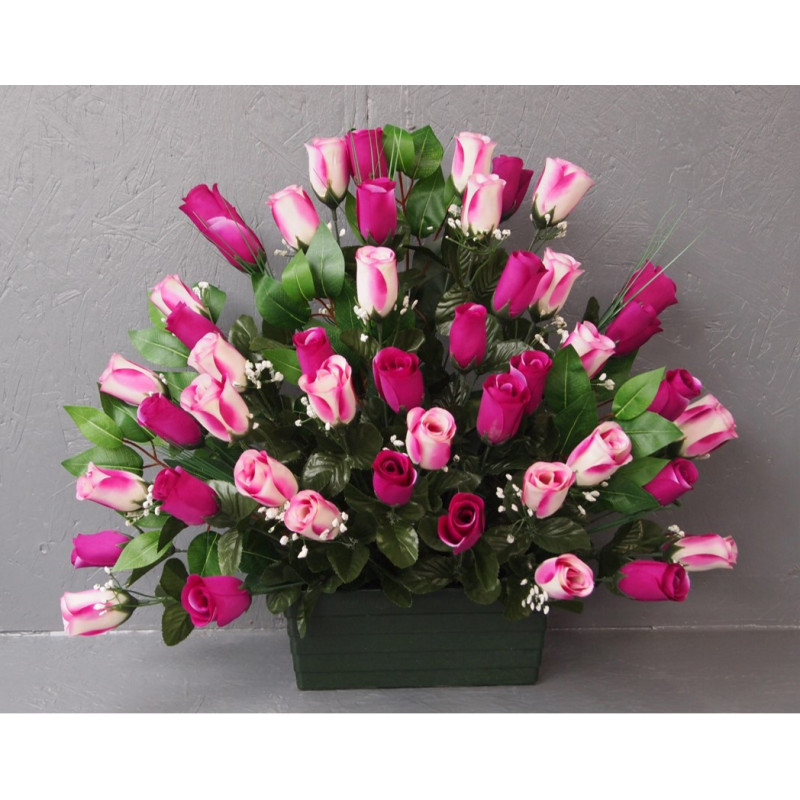 Jardinière 48 roses