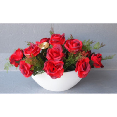 Coupe évasée de roses