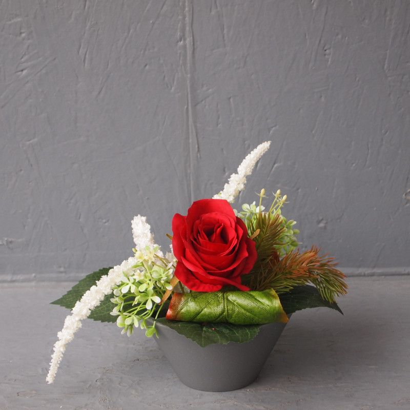 Coupe rose solitaire