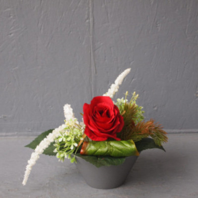 Coupe rose solitaire