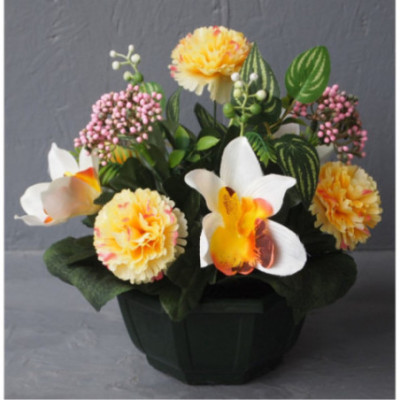 Coupe orchidées-œillets