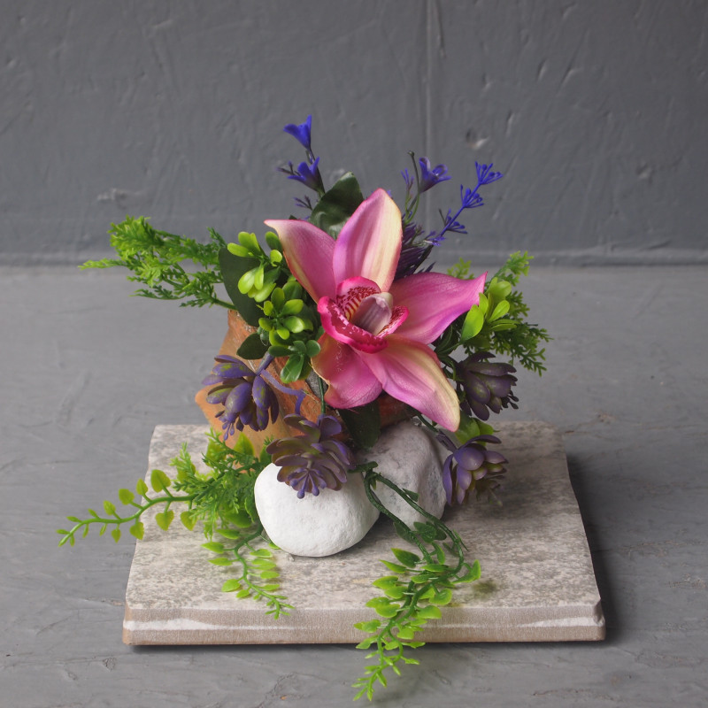 Céramique et orchidée