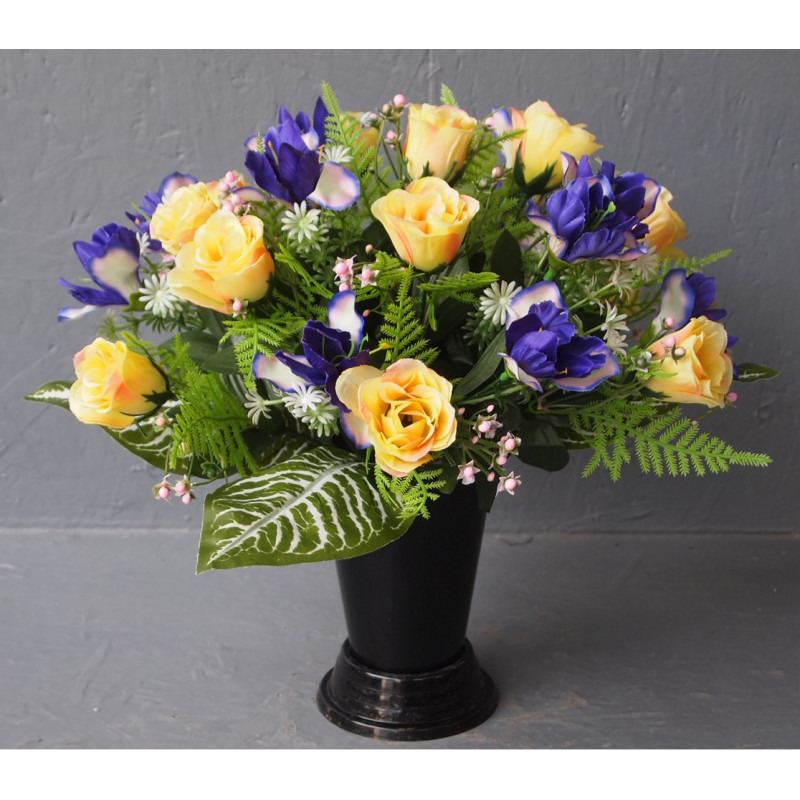 Cône rond iris-roses