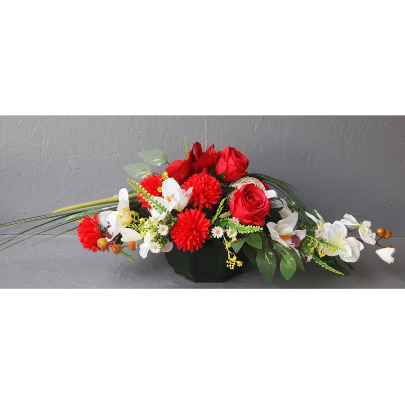 Compo allongée rotin