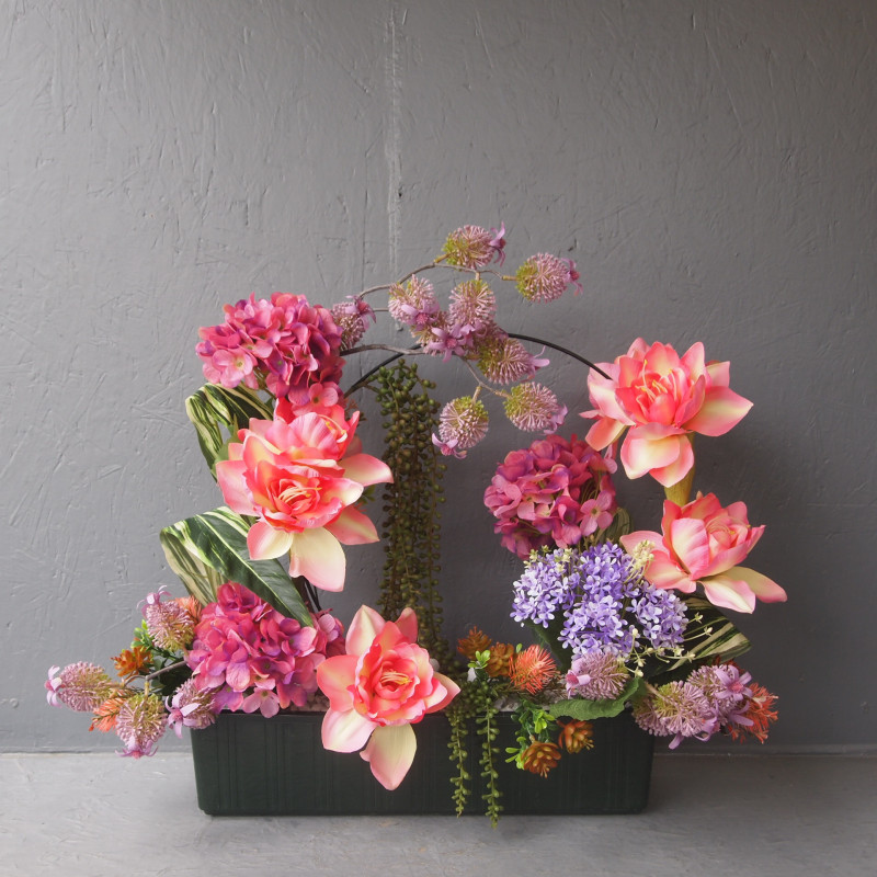 Jardinière face cercle