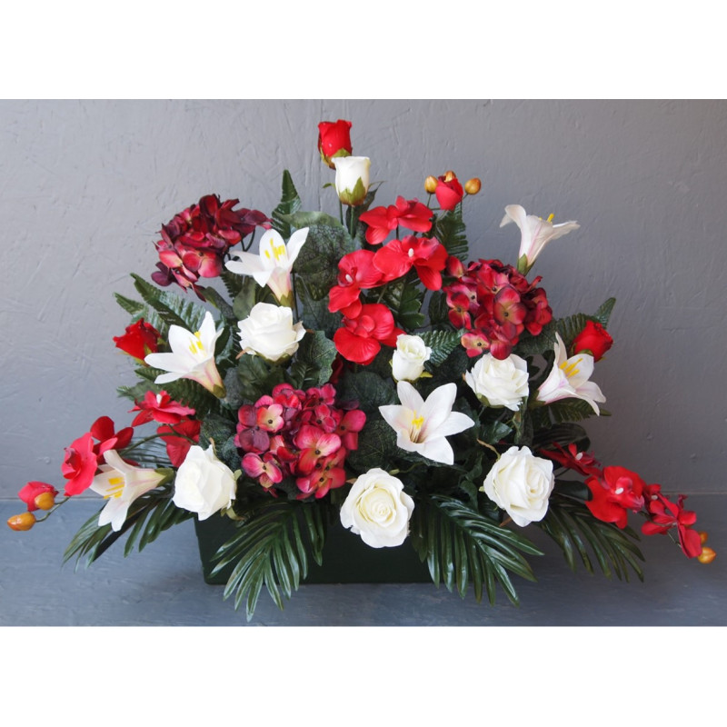 Jardinière face orchid-lis