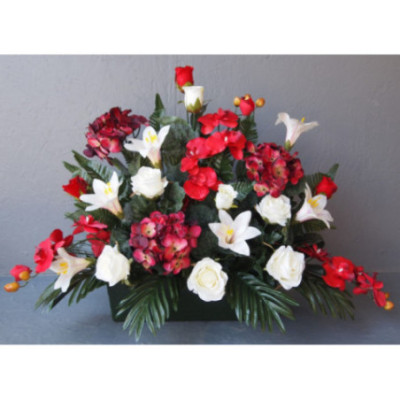 Jardinière face orchid-lis