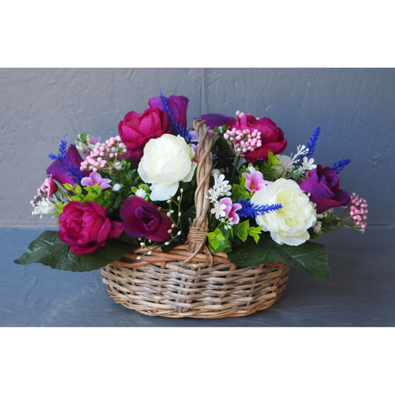 Petit panier fleurie