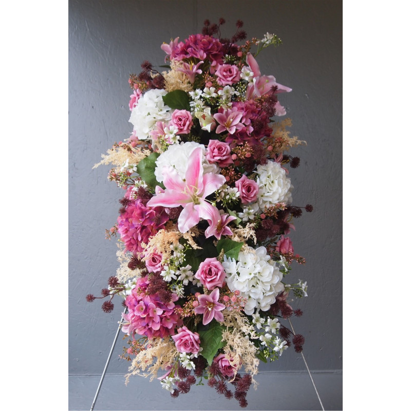 Dessus de cerceuil sublime fleurs fines