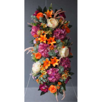 Dessus de cerceuil sublime pivoines