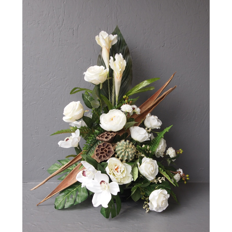 Devant de tombe, coque-cactus