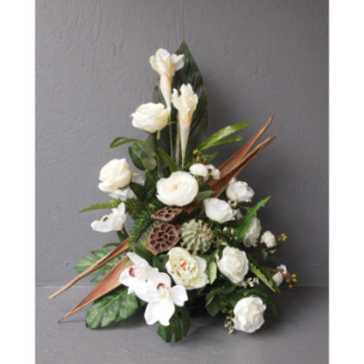 Devant de tombe, coque-cactus