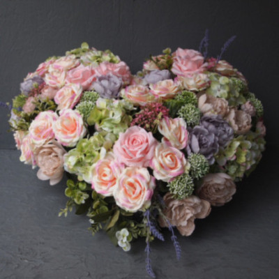 Cœur Grande taille incl./boisVintage