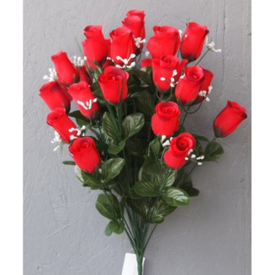 Bouquet de 24 roses boutons