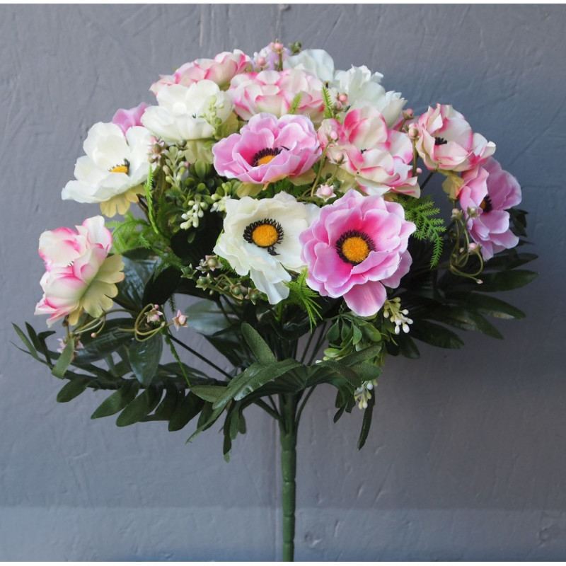 Bouquet 18 tiges anémones