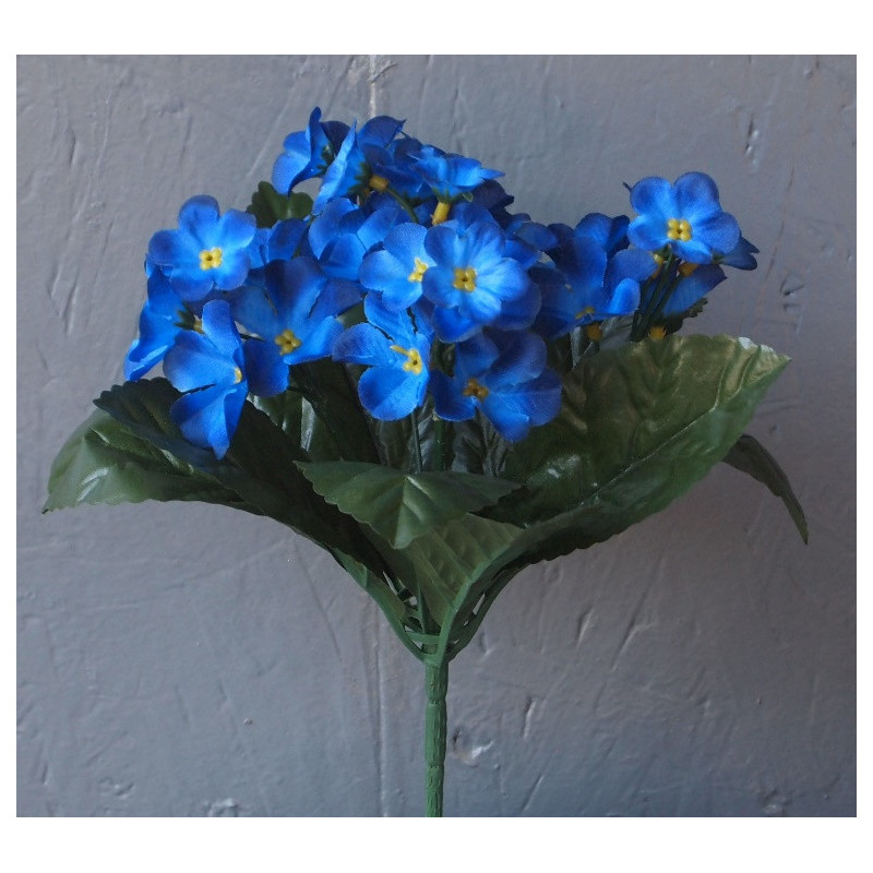 Petit bouquet saint paulia et corolle de feuilles