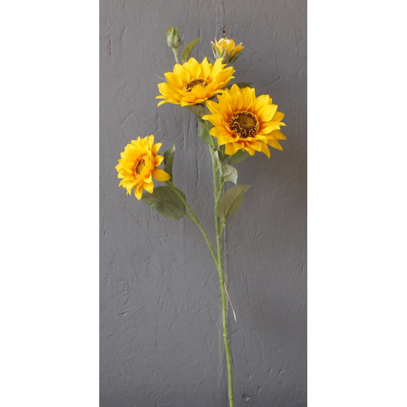 Grand tournesol 3 fleurs et 2 boutons