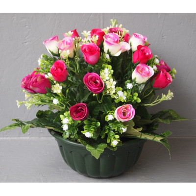 Coupe roses boutons