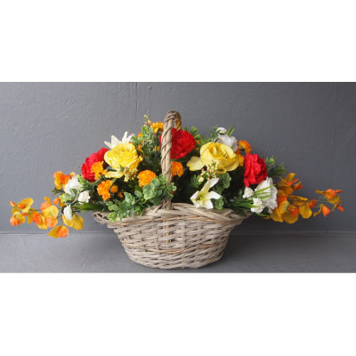 Panier fleurie grande taille