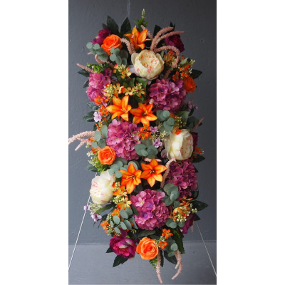 Dessus de cerceuil sublime pivoines