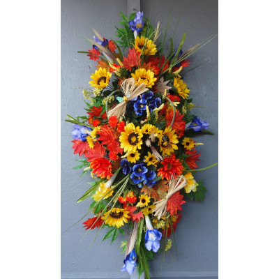 Grand dessus de cerceuil champêtre